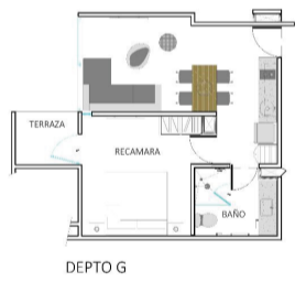 Departamento G | 1 Habitación